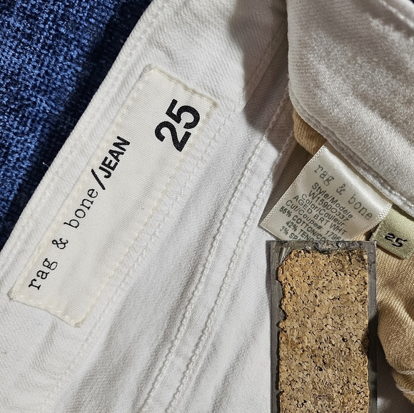 Rag & Bone Dre Slim Boyfriend Jean White 25 - Picture 2 of 8